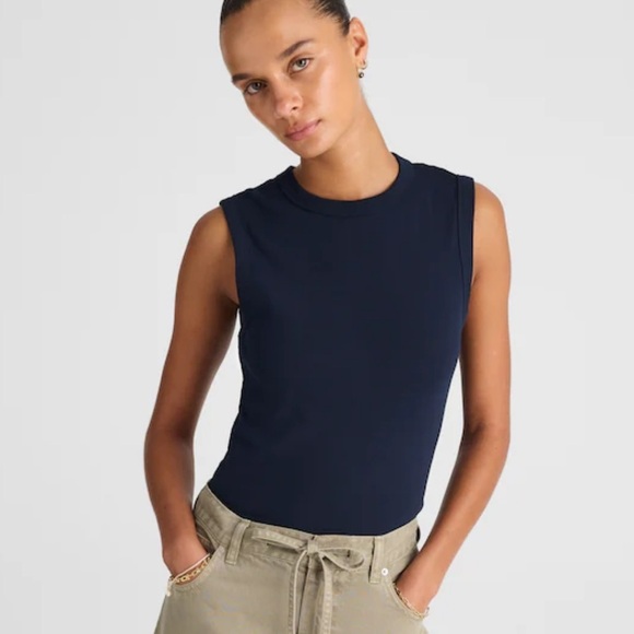 Madewell Tops - Madewell midnight navy Compact Shell Tank